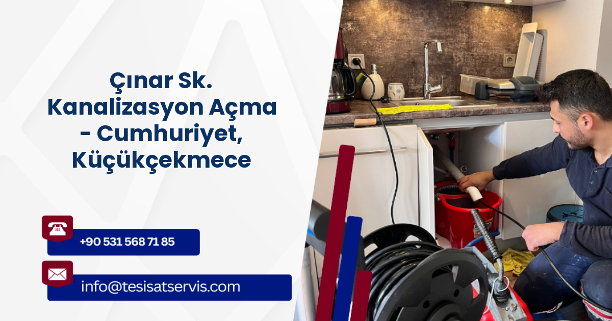Çınar Sk. Kanalizasyon Açma - Cumhuriyet, Küçükçekmece
