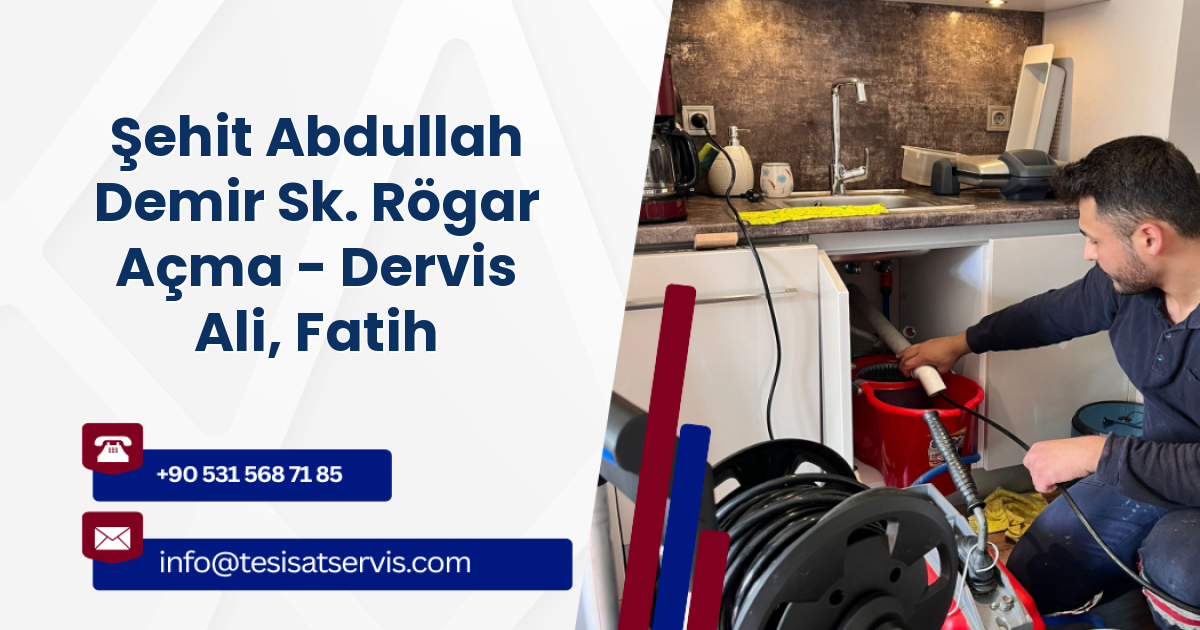 Şehit Abdullah Demir Sk. Rögar Açma - Dervis Ali, Fatih