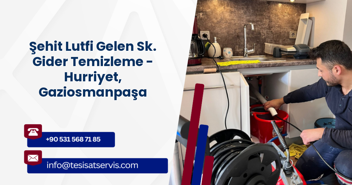Şehit Lutfi Gelen Sk. Gider Temizleme - Hurriyet, Gaziosmanpaşa