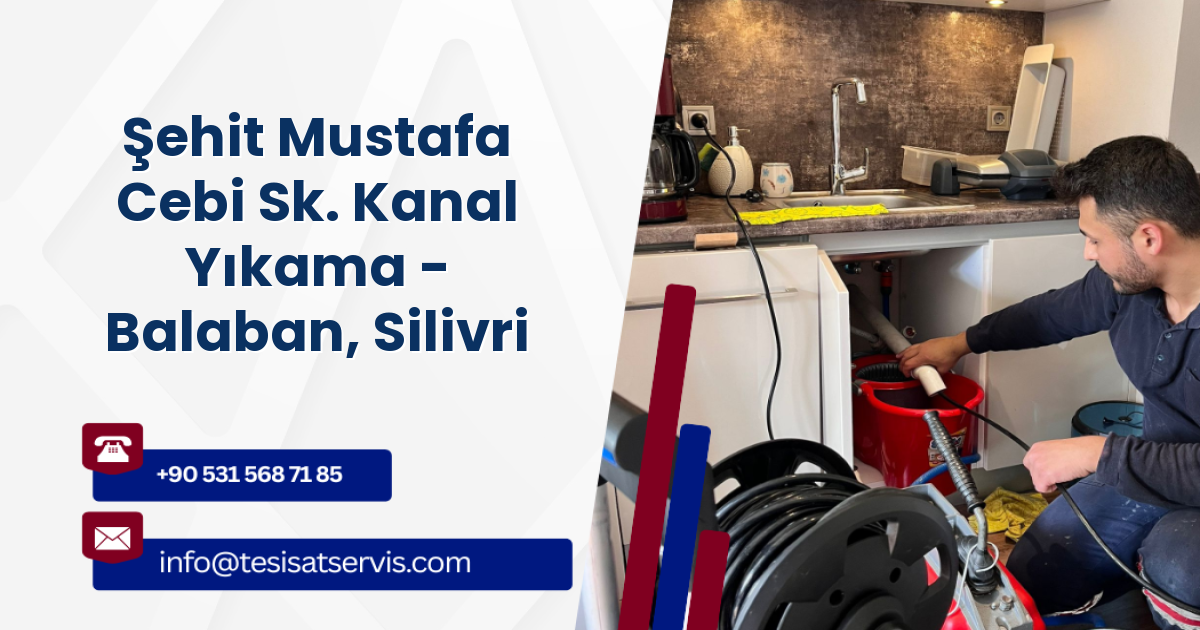 Şehit Mustafa Cebi Sk. Kanal Yıkama - Balaban, Silivri