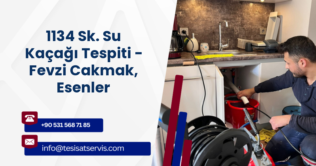 1134 Sk. Su Kaçağı Tespiti - Fevzi Cakmak, Esenler