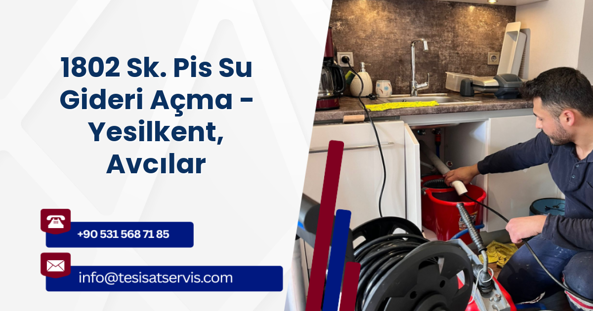 1802 Sk. Pis Su Gideri Açma - Yesilkent, Avcılar