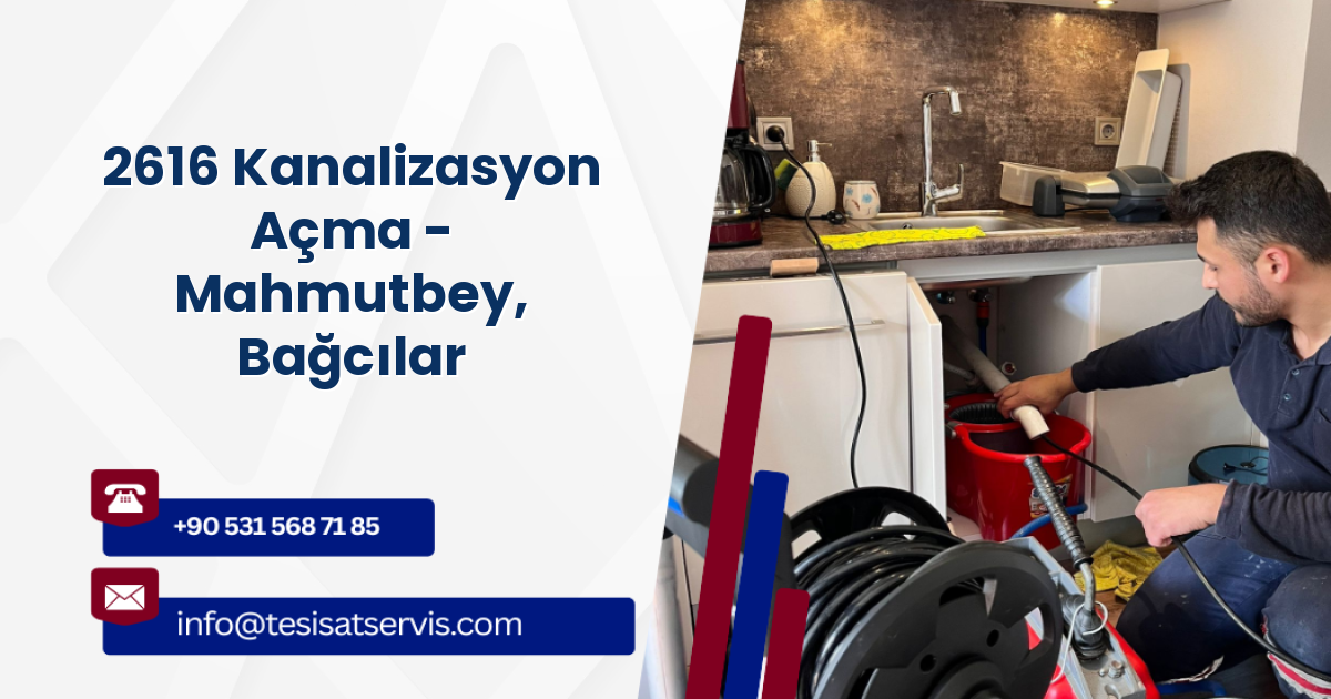 2616 Kanalizasyon Açma - Mahmutbey, Bağcılar