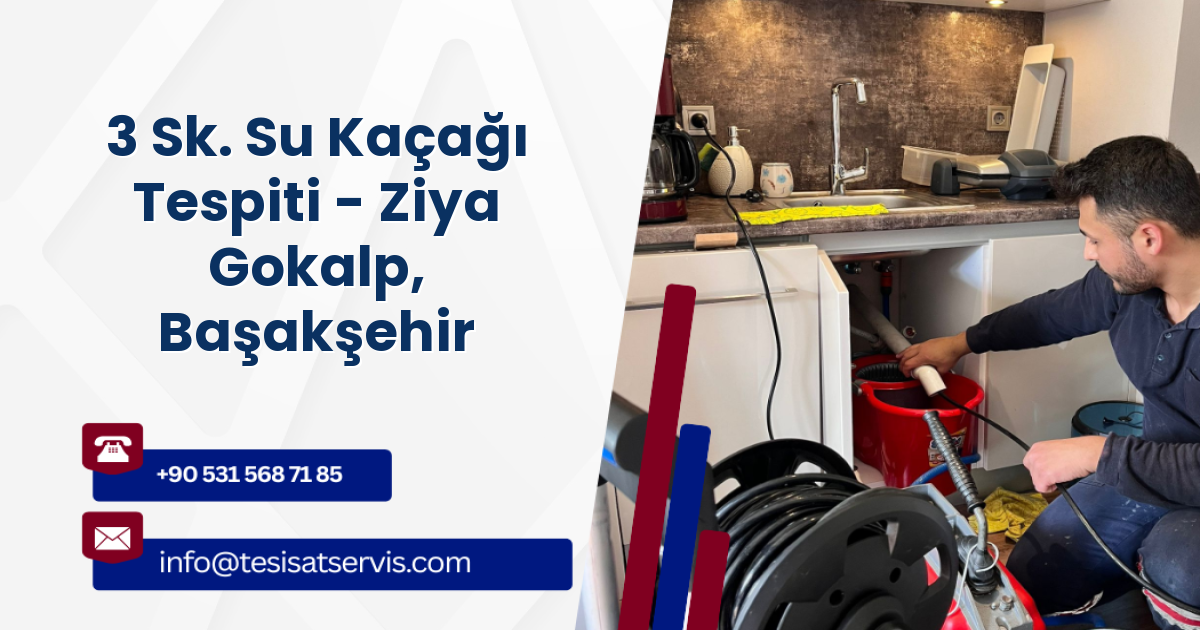 3 Sk. Su Kaçağı Tespiti - Ziya Gokalp, Başakşehir