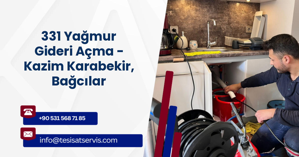 331 Yağmur Gideri Açma - Kazim Karabekir, Bağcılar