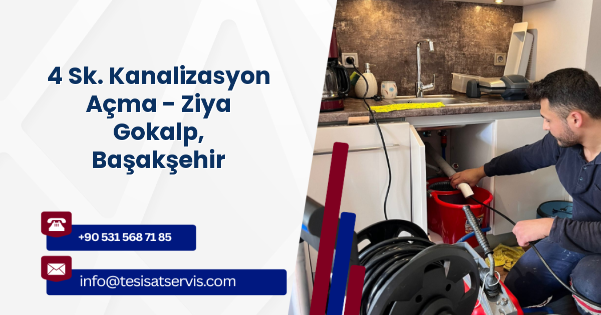 4 Sk. Kanalizasyon Açma - Ziya Gokalp, Başakşehir
