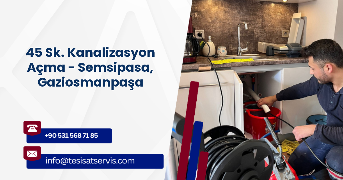 45 Sk. Kanalizasyon Açma - Semsipasa, Gaziosmanpaşa