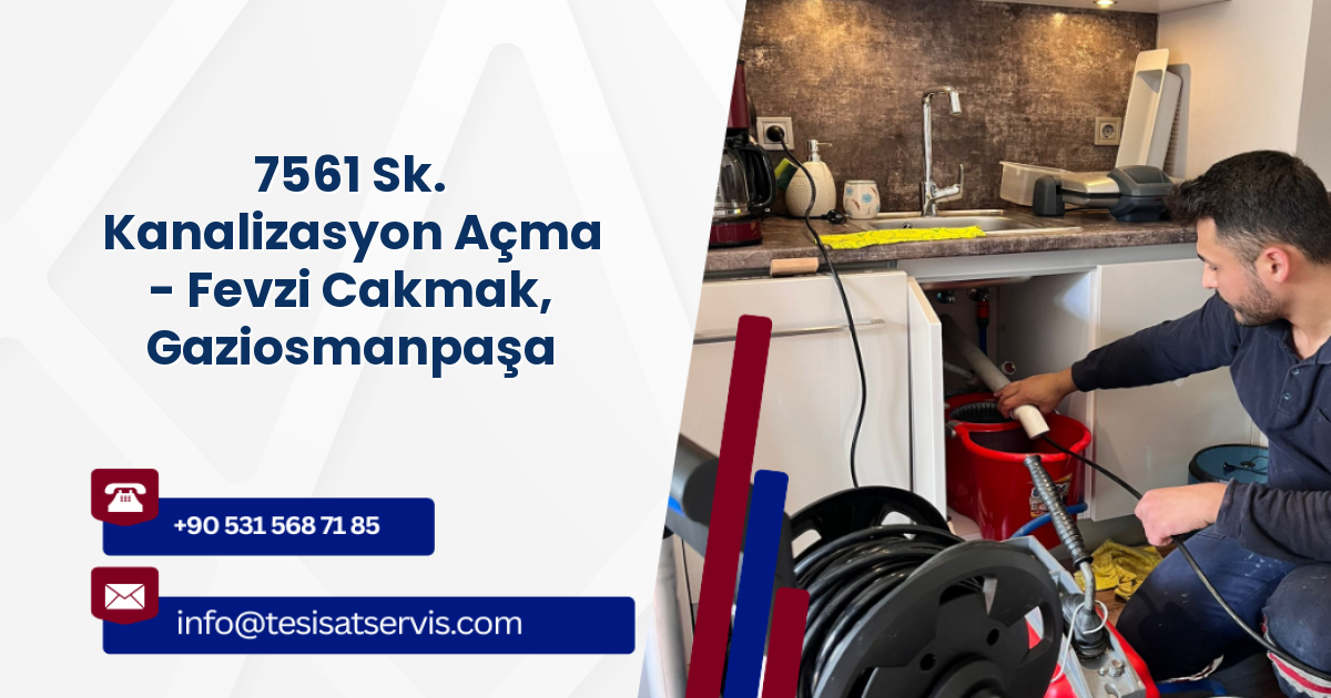 7561 Sk. Kanalizasyon Açma - Fevzi Cakmak, Gaziosmanpaşa