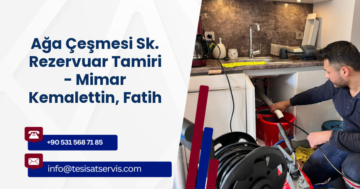 Ağa Çeşmesi Sk. Rezervuar Tamiri - Mimar Kemalettin, Fatih