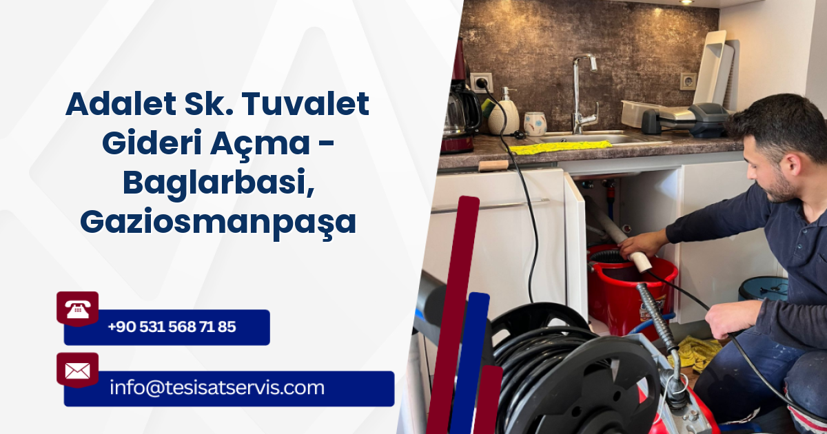Adalet Sk. Tuvalet Gideri Açma - Baglarbasi, Gaziosmanpaşa