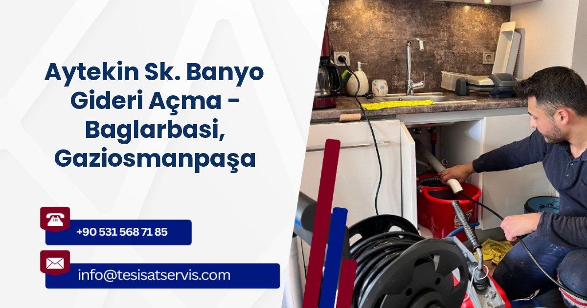 Aytekin Sk. Banyo Gideri Açma - Baglarbasi, Gaziosmanpaşa