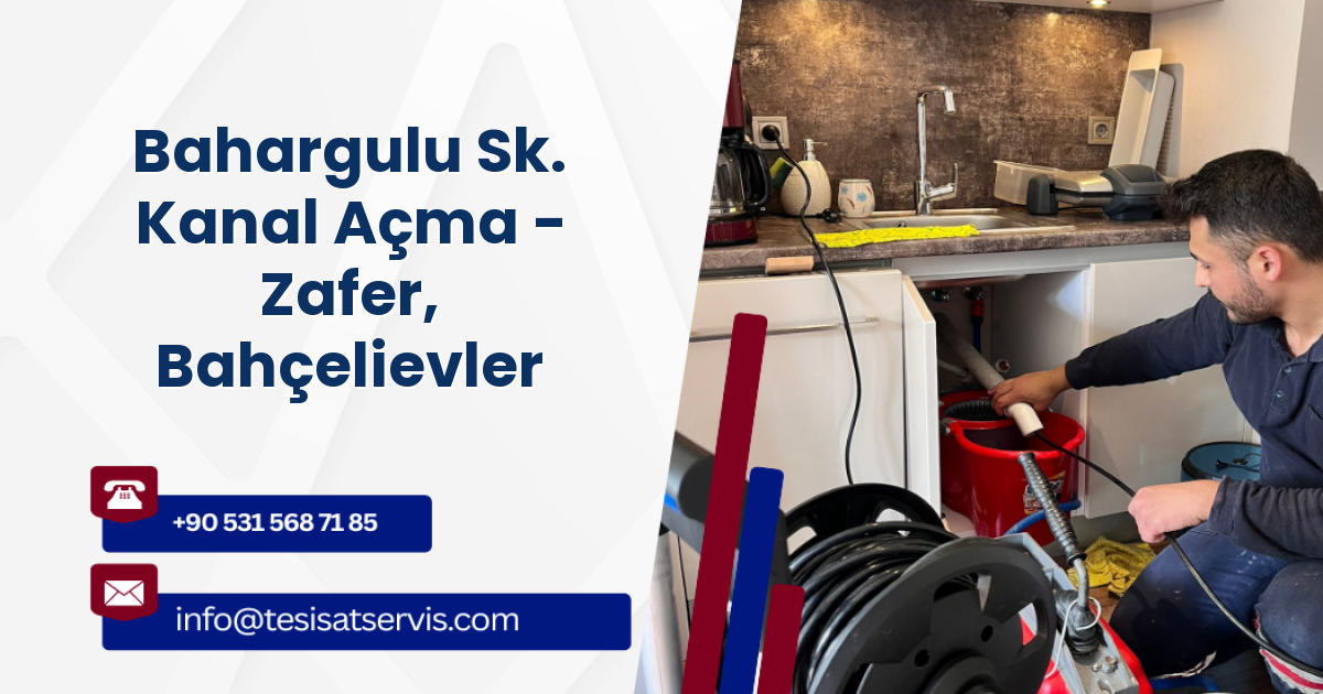 Bahargulu Sk. Kanal Açma - Zafer, Bahçelievler