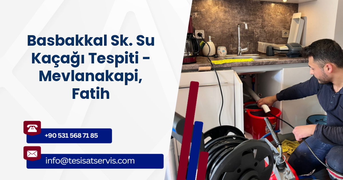Basbakkal Sk. Su Kaçağı Tespiti - Mevlanakapi, Fatih
