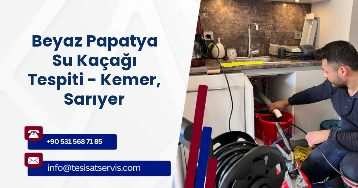 Beyaz Papatya Su Kaçağı Tespiti - Kemer, Sarıyer