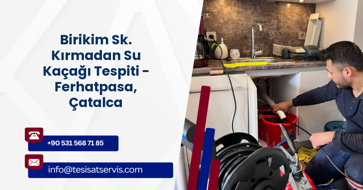 Birikim Sk. Kırmadan Su Kaçağı Tespiti - Ferhatpasa, Çatalca