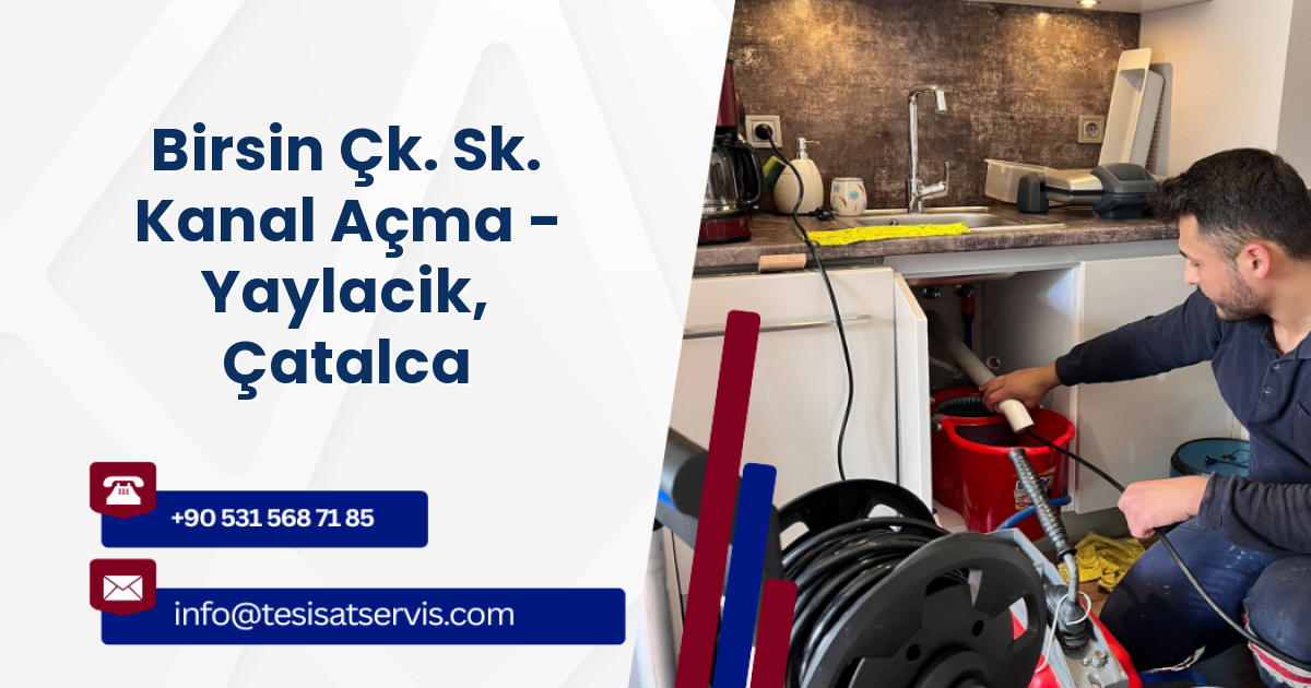 Birsin Çk. Sk. Kanal Açma - Yaylacik, Çatalca