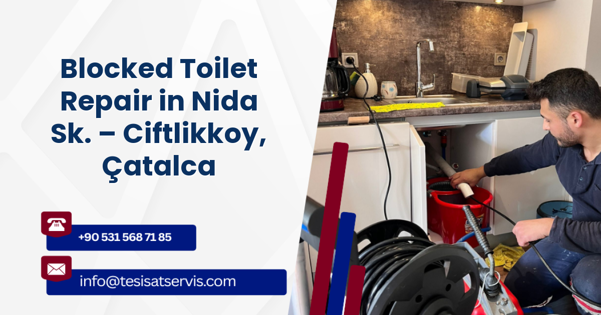 Blocked Toilet Repair in Nida Sk. – Ciftlikkoy, Çatalca