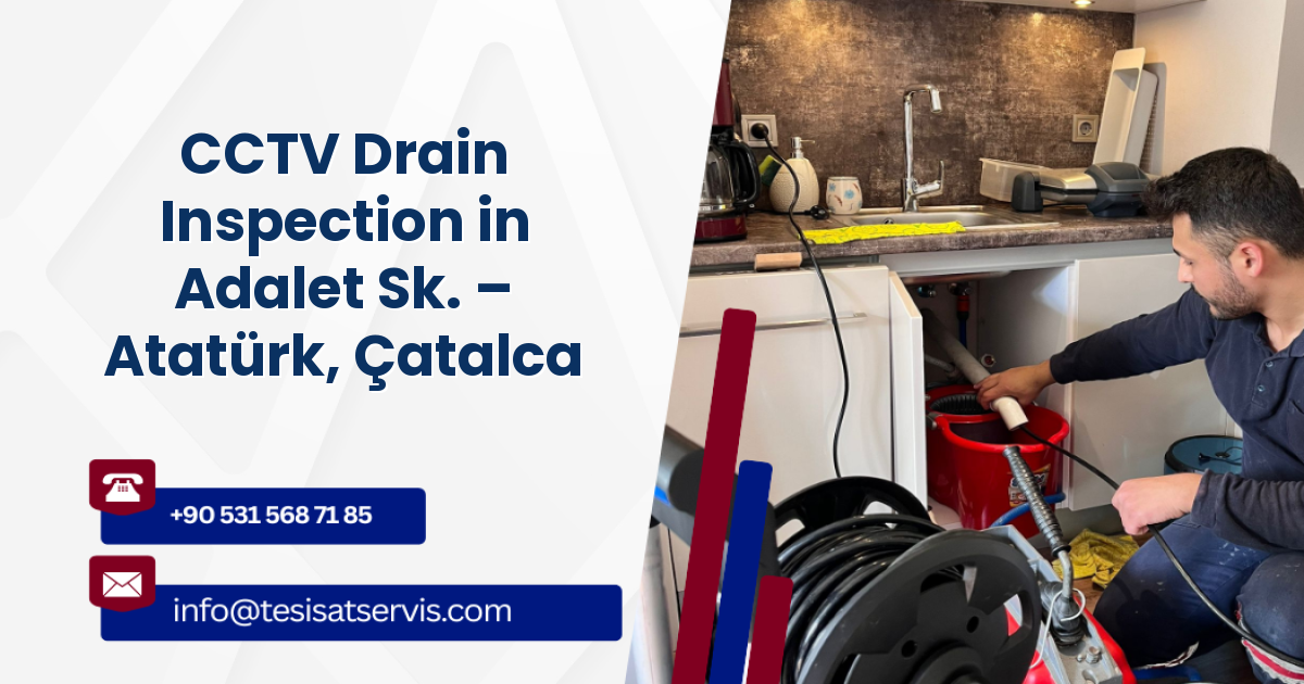 CCTV Drain Inspection in Adalet Sk. – Atatürk, Çatalca