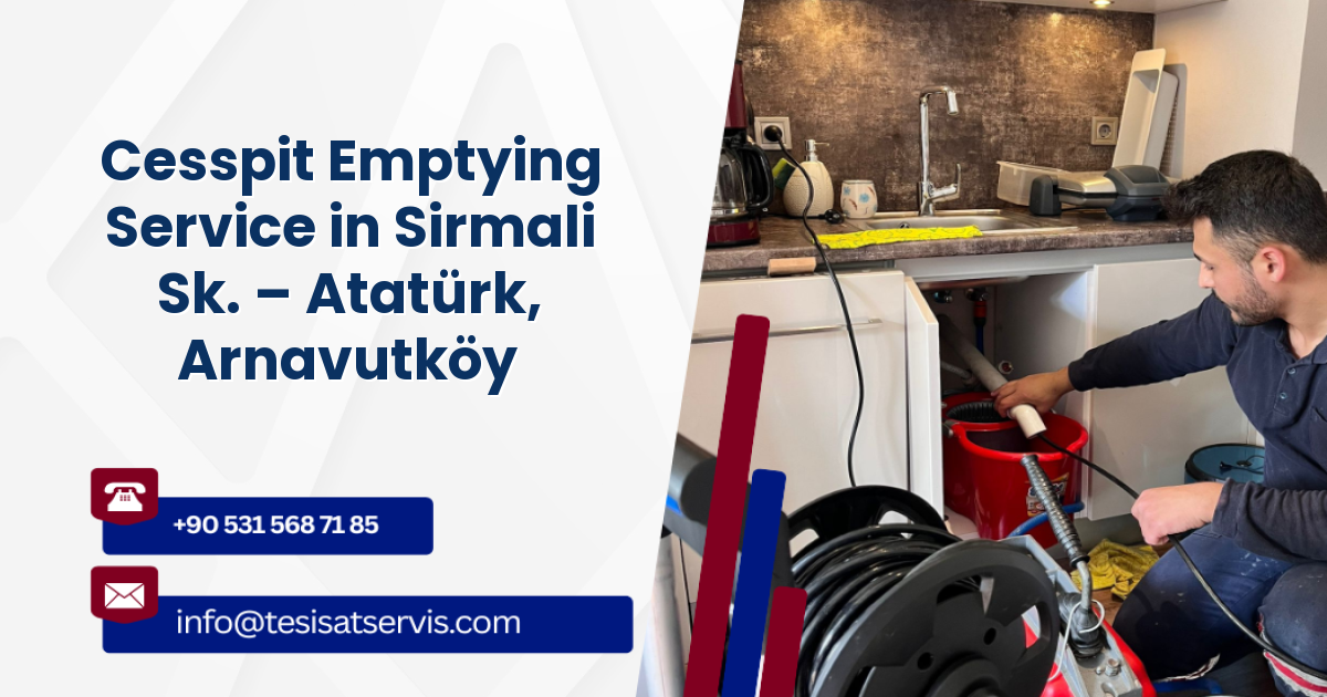 Cesspit Emptying Service in Sirmali Sk. – Atatürk, Arnavutköy
