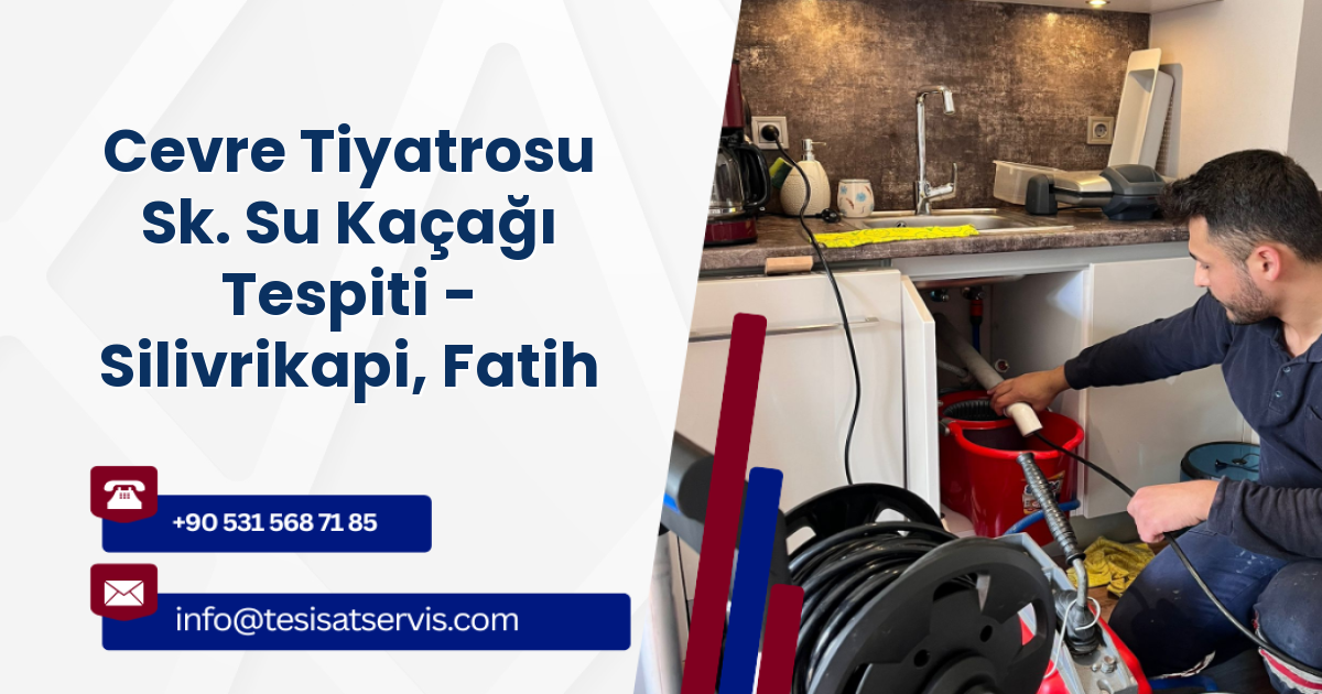 Cevre Tiyatrosu Sk. Su Kaçağı Tespiti - Silivrikapi, Fatih