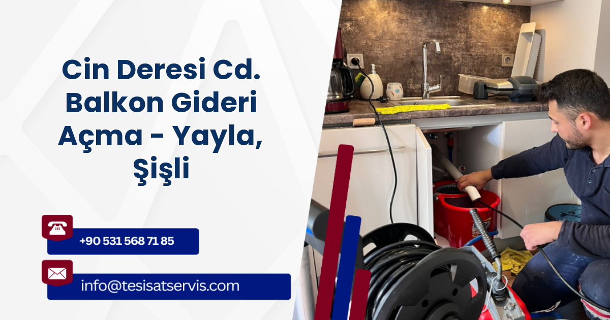 Cin Deresi Cd. Balkon Gideri Açma - Yayla, Şişli