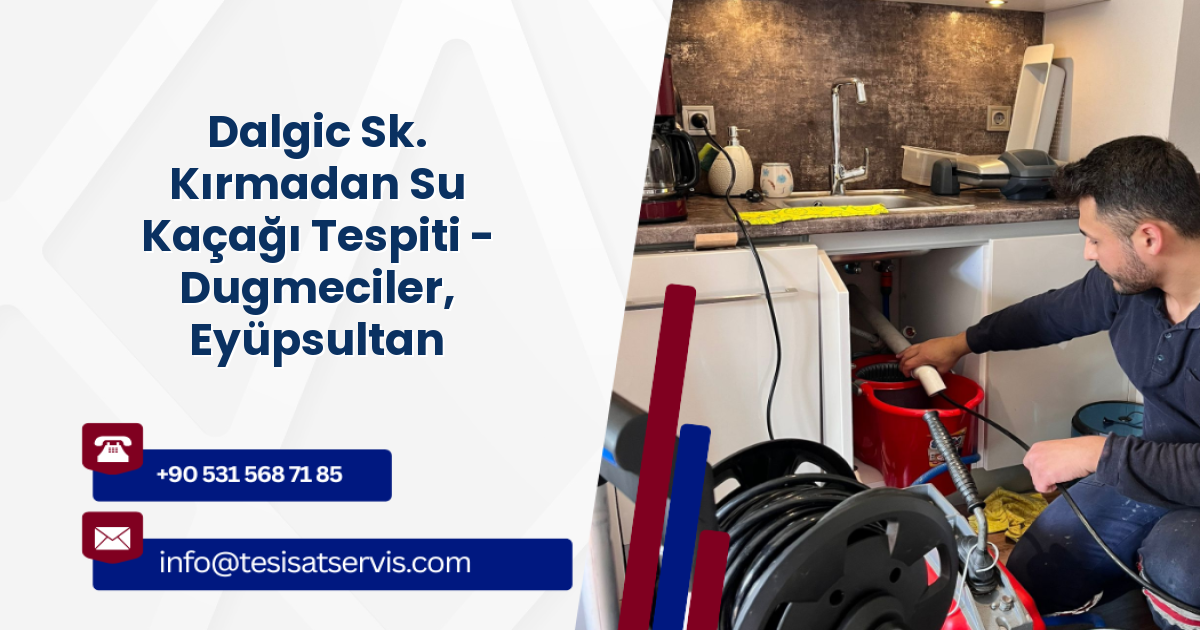 Dalgic Sk. Kırmadan Su Kaçağı Tespiti - Dugmeciler, Eyüpsultan