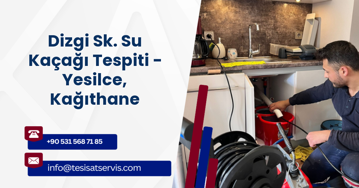 Dizgi Sk. Su Kaçağı Tespiti - Yesilce, Kağıthane