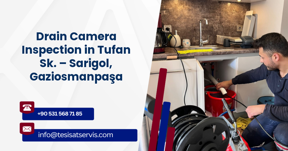 Drain Camera Inspection in Tufan Sk. – Sarigol, Gaziosmanpaşa