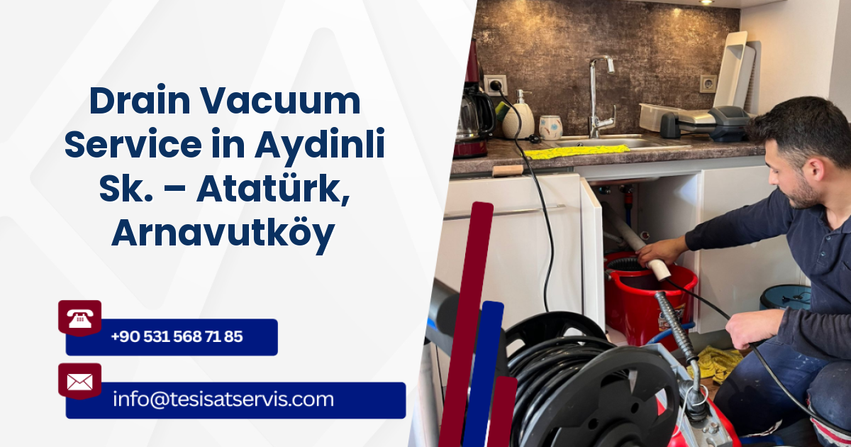 Drain Vacuum Service in Aydinli Sk. – Atatürk, Arnavutköy