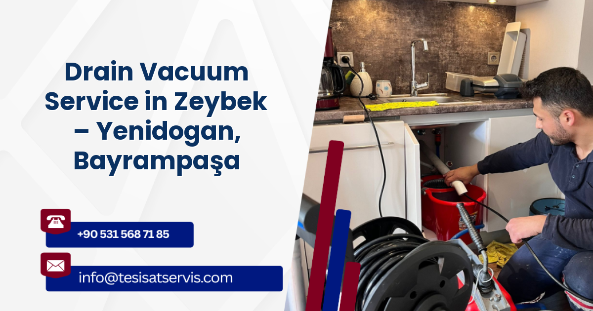 Drain Vacuum Service in Zeybek – Yenidogan, Bayrampaşa