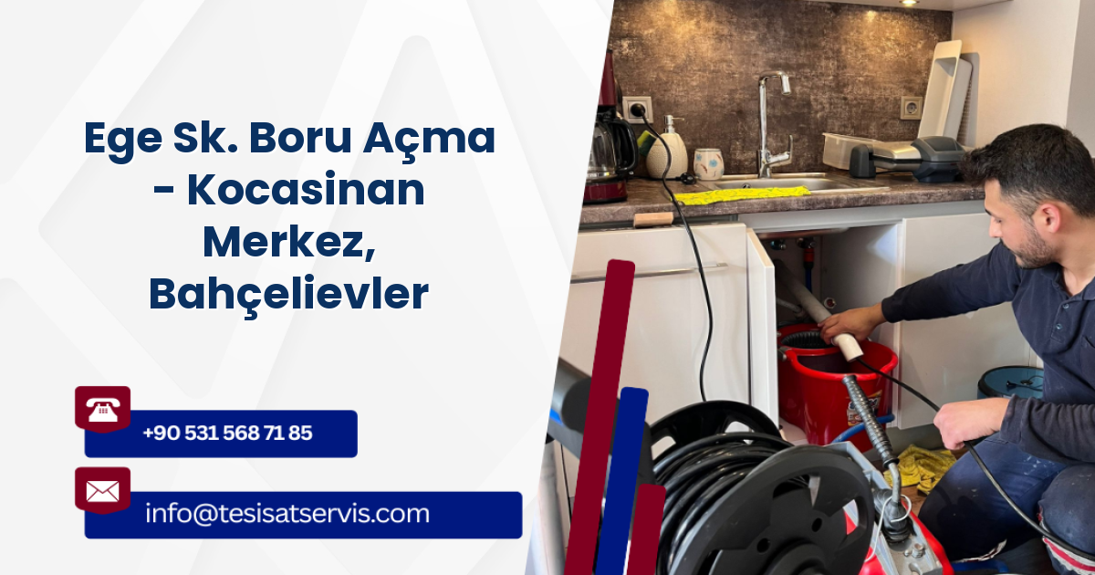 Ege Sk. Boru Açma - Kocasinan Merkez, Bahçelievler