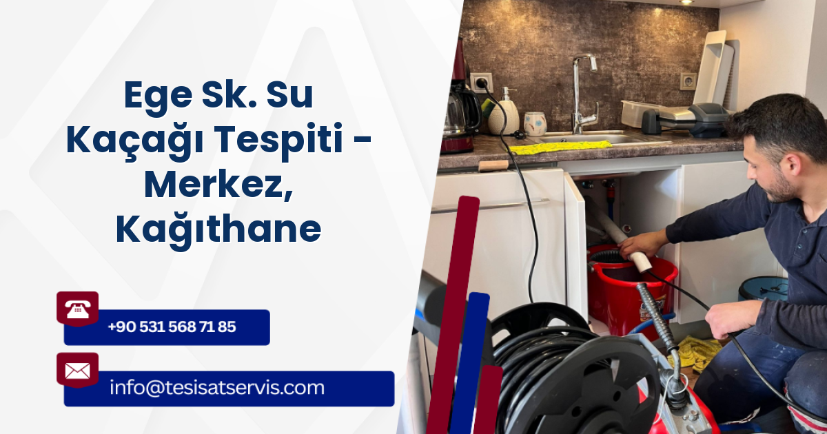 Ege Sk. Su Kaçağı Tespiti - Merkez, Kağıthane