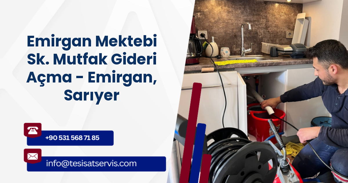 Emirgan Mektebi Sk. Mutfak Gideri Açma - Emirgan, Sarıyer