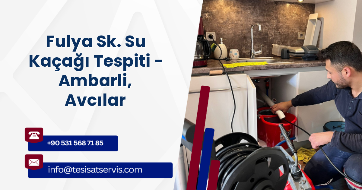 Fulya Sk. Su Kaçağı Tespiti - Ambarli, Avcılar