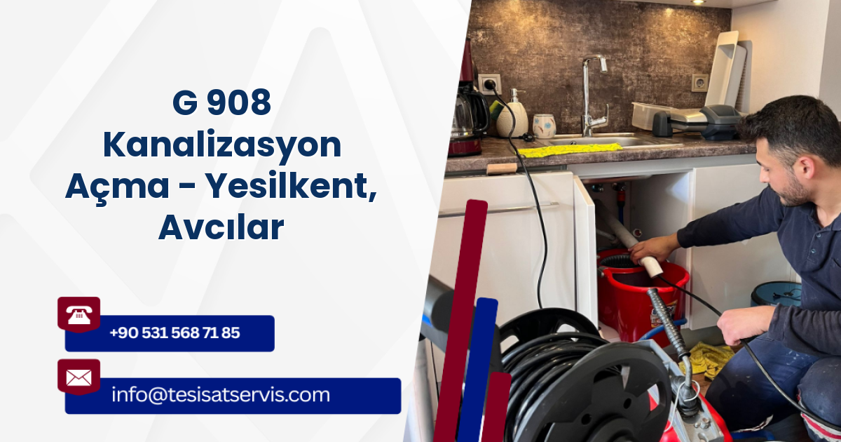 G 908 Kanalizasyon Açma - Yesilkent, Avcılar
