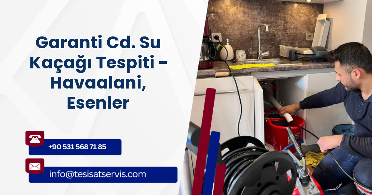 Garanti Cd. Su Kaçağı Tespiti - Havaalani, Esenler
