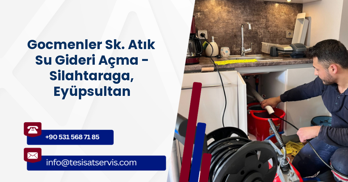Gocmenler Sk. Atık Su Gideri Açma - Silahtaraga, Eyüpsultan