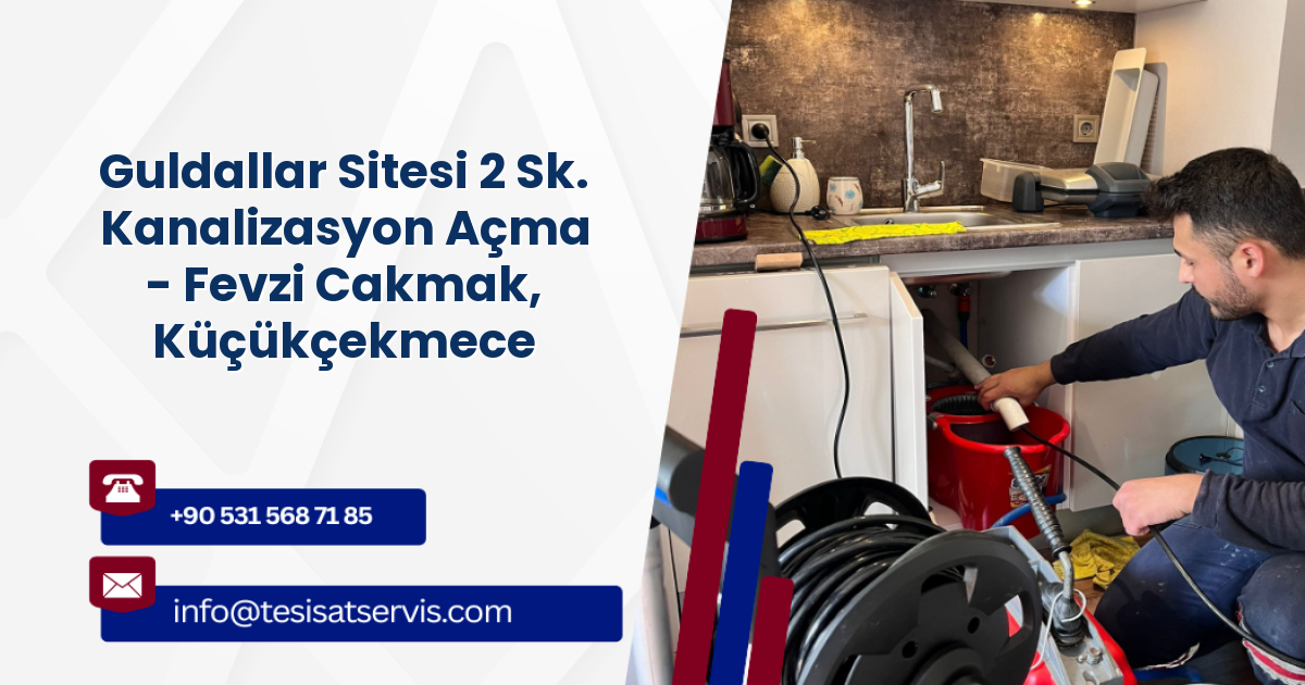 Guldallar Sitesi 2 Sk. Kanalizasyon Açma - Fevzi Cakmak, Küçükçekmece