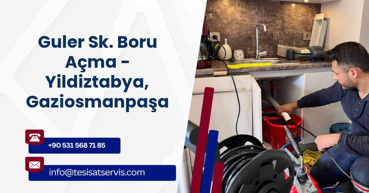Guler Sk. Boru Açma - Yildiztabya, Gaziosmanpaşa