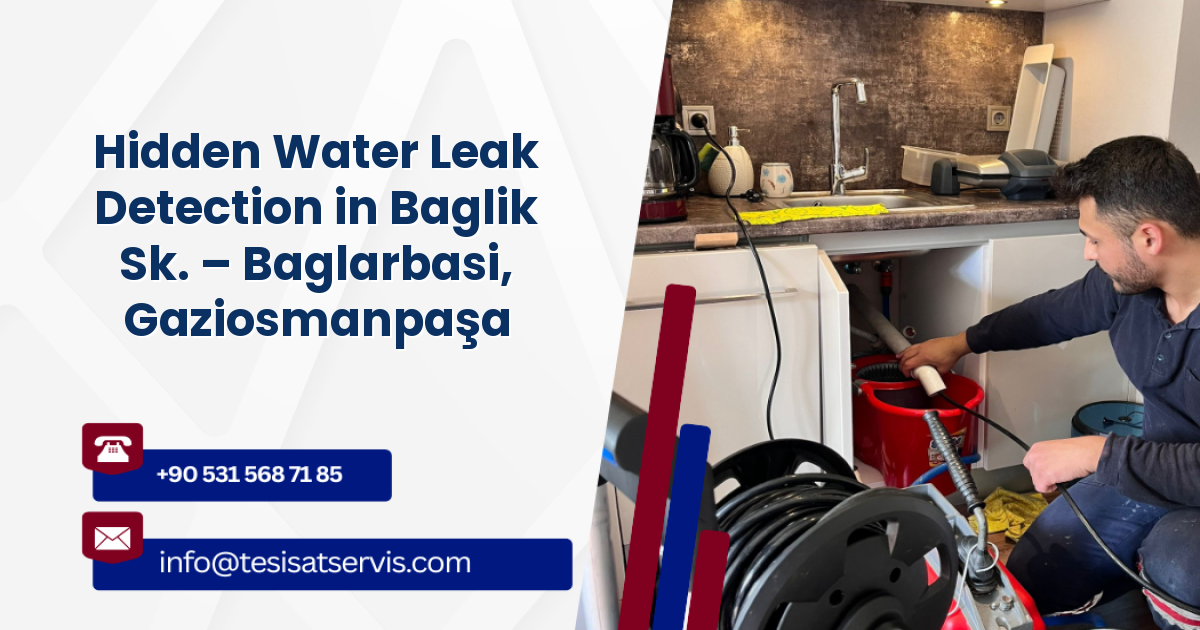 Hidden Water Leak Detection in Baglik Sk. – Baglarbasi, Gaziosmanpaşa