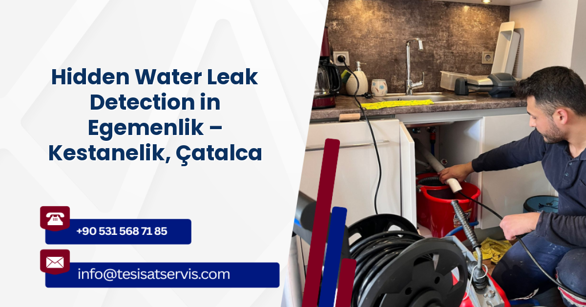 Hidden Water Leak Detection in Egemenlik – Kestanelik, Çatalca