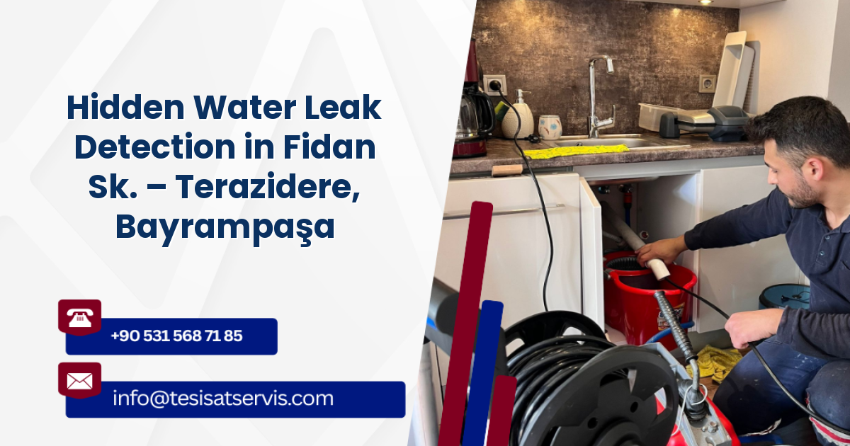 Hidden Water Leak Detection in Fidan Sk. – Terazidere, Bayrampaşa