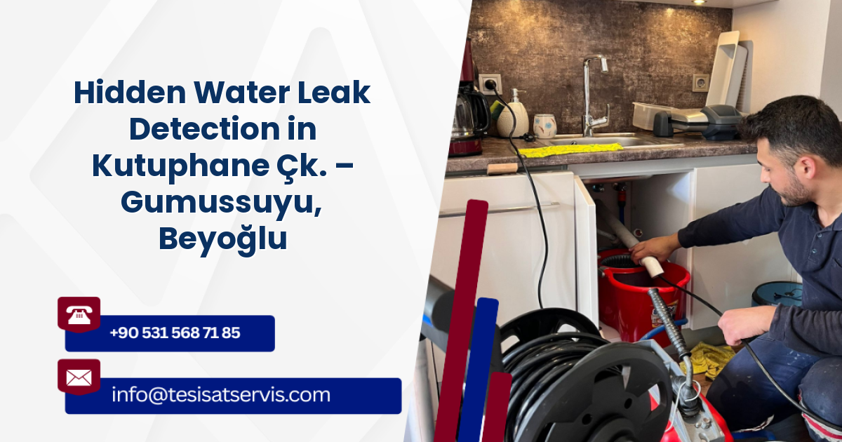 Hidden Water Leak Detection in Kutuphane Çk. – Gumussuyu, Beyoğlu