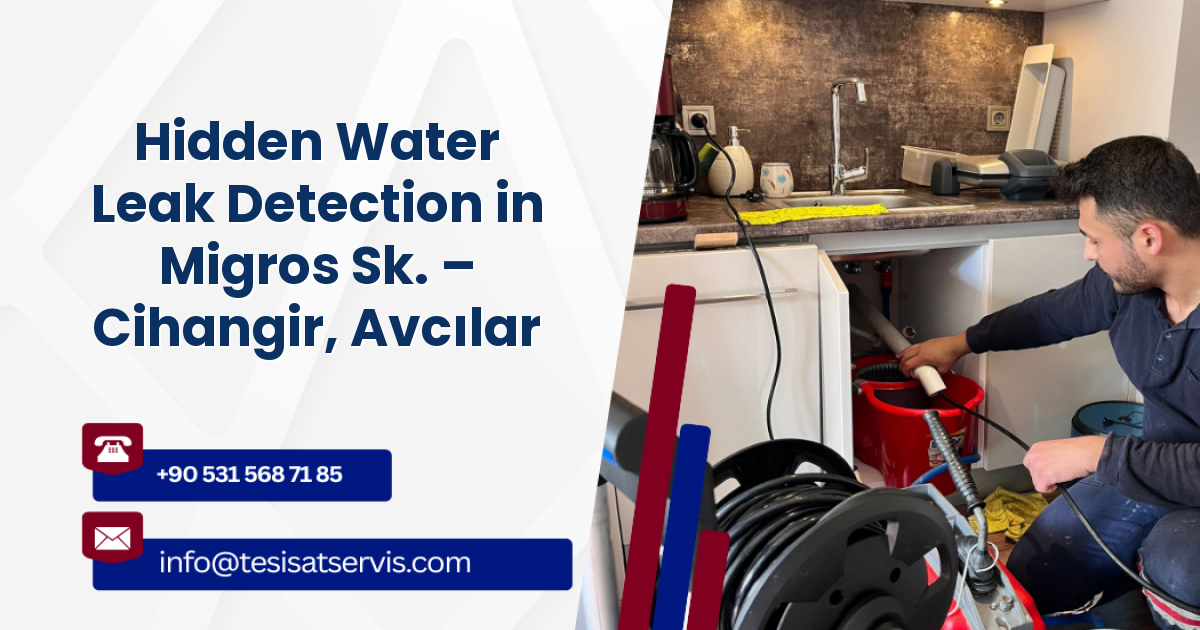Hidden Water Leak Detection in Migros Sk. – Cihangir, Avcılar