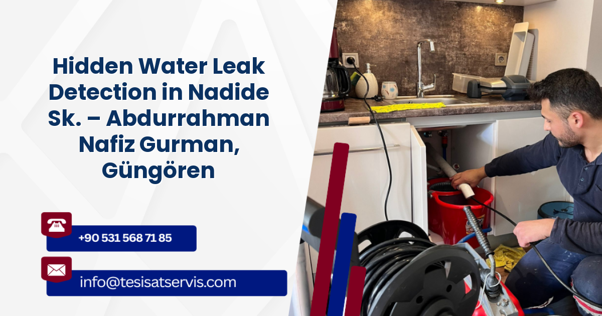 Hidden Water Leak Detection in Nadide Sk. – Abdurrahman Nafiz Gurman, Güngören