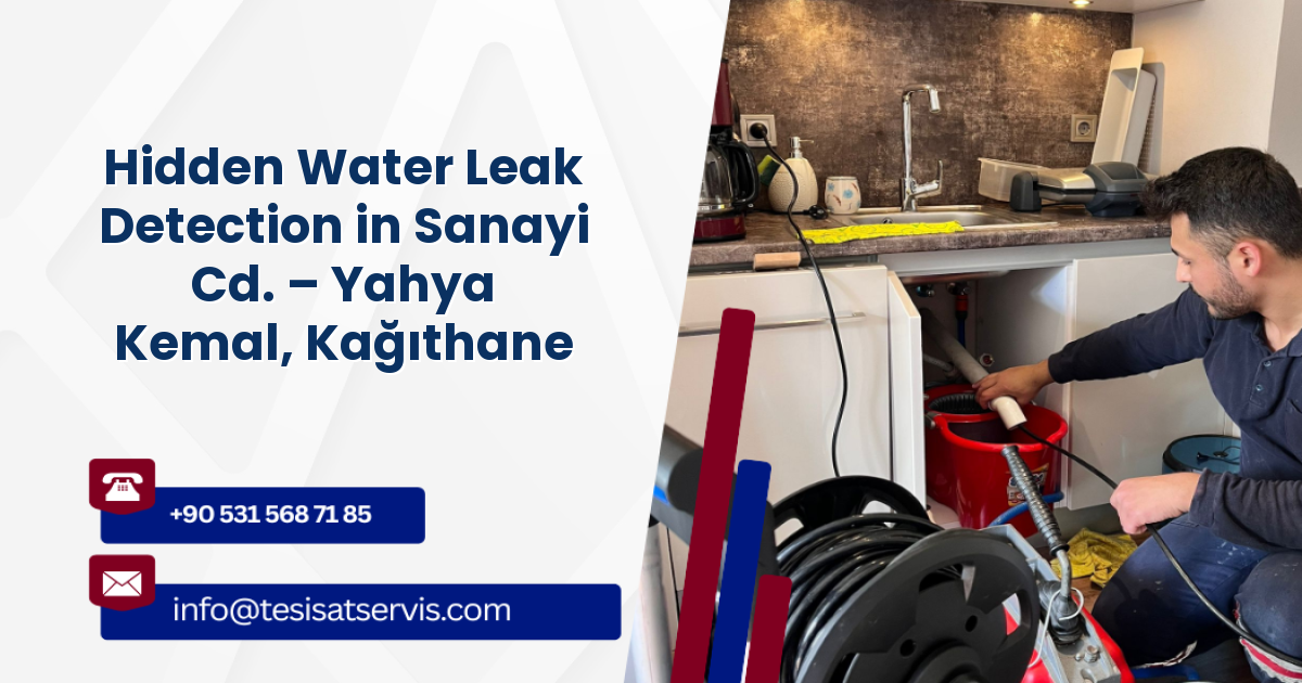 Hidden Water Leak Detection in Sanayi Cd. – Yahya Kemal, Kağıthane
