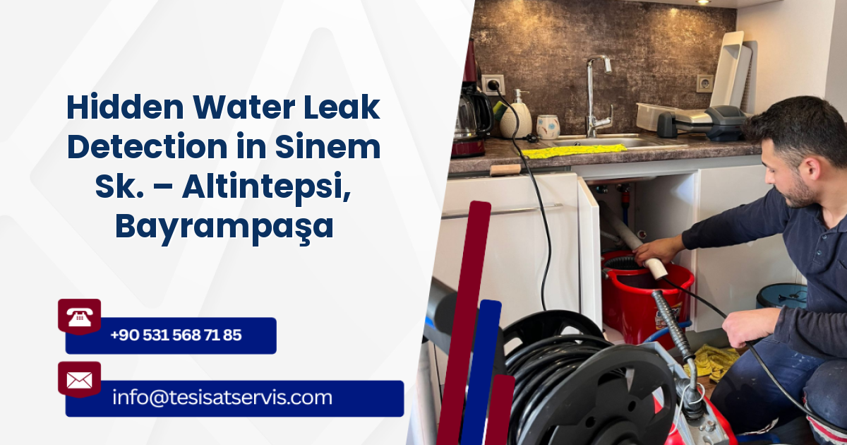 Hidden Water Leak Detection in Sinem Sk. – Altintepsi, Bayrampaşa