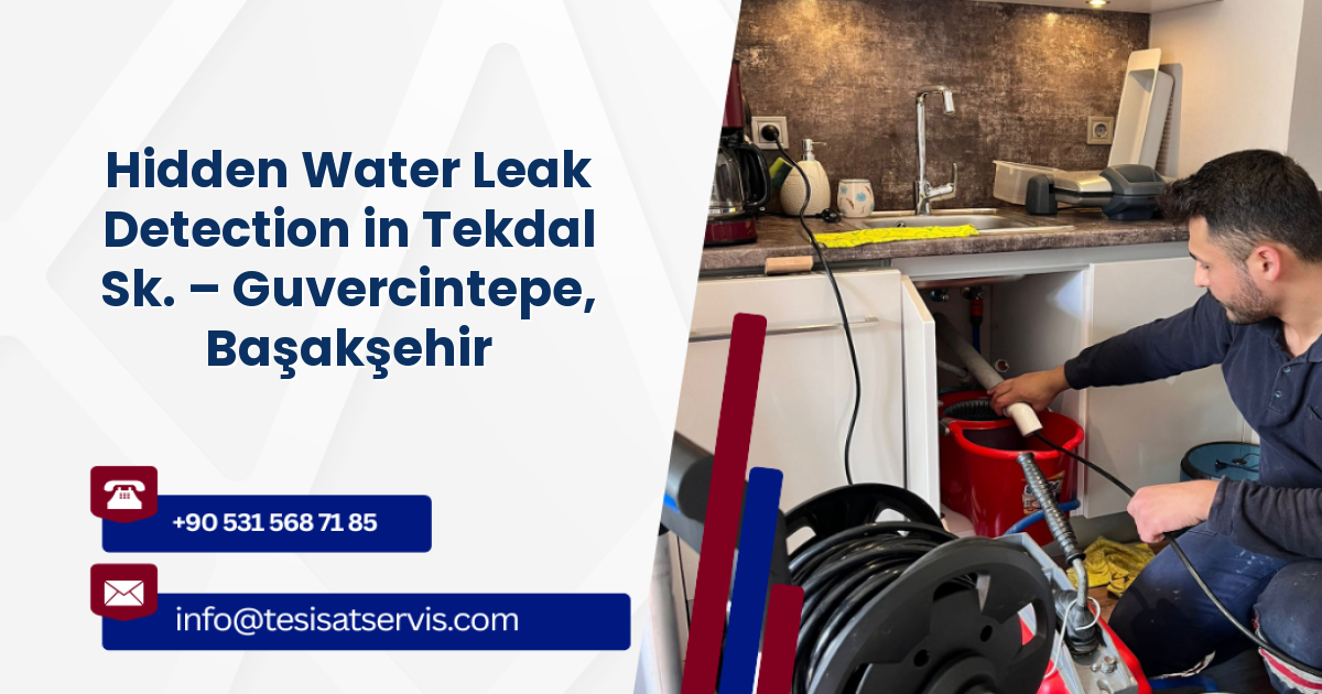 Hidden Water Leak Detection in Tekdal Sk. – Guvercintepe, Başakşehir