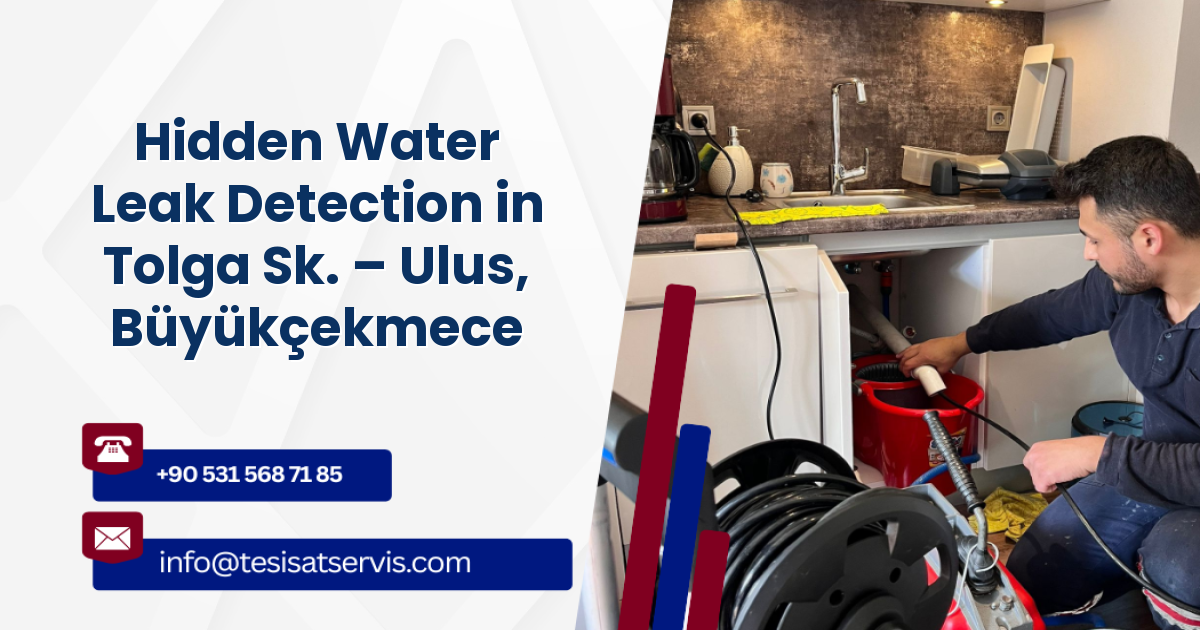 Hidden Water Leak Detection in Tolga Sk. – Ulus, Büyükçekmece