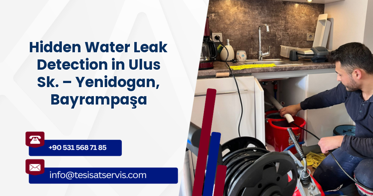 Hidden Water Leak Detection in Ulus Sk. – Yenidogan, Bayrampaşa